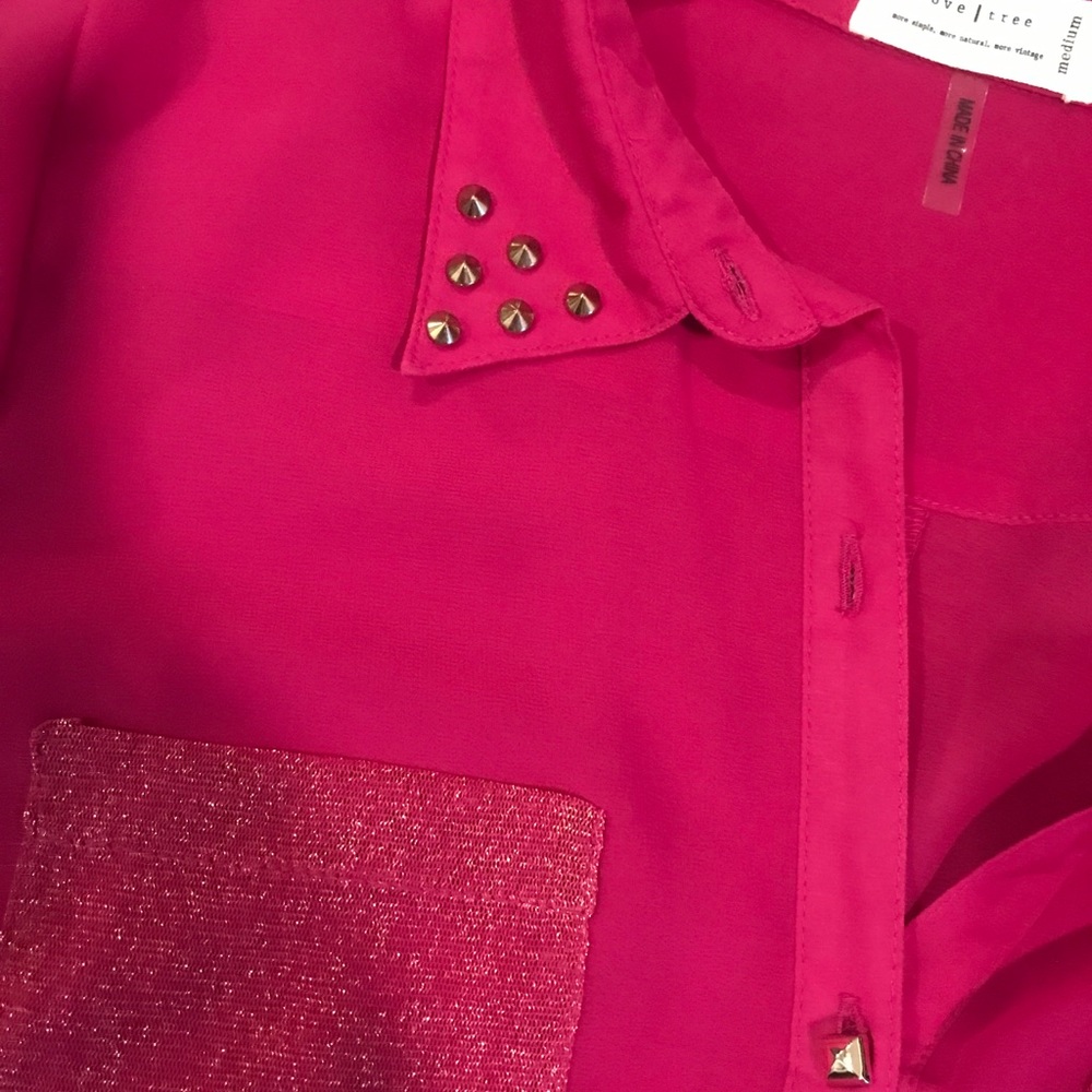 Sheer button down - Picture 2 of 3